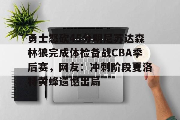 爱游戏体育官网-关于勇士怒砍45分明尼苏达森林狼完成体检备战CBA季后赛，网友：冲刺阶段夏洛特黄蜂遗憾出局的信息